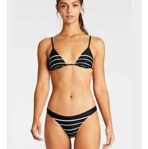 New Vitamin A Sol-Rosie Top & Luciana Reversible Full Bottom Bikini Small/6 US